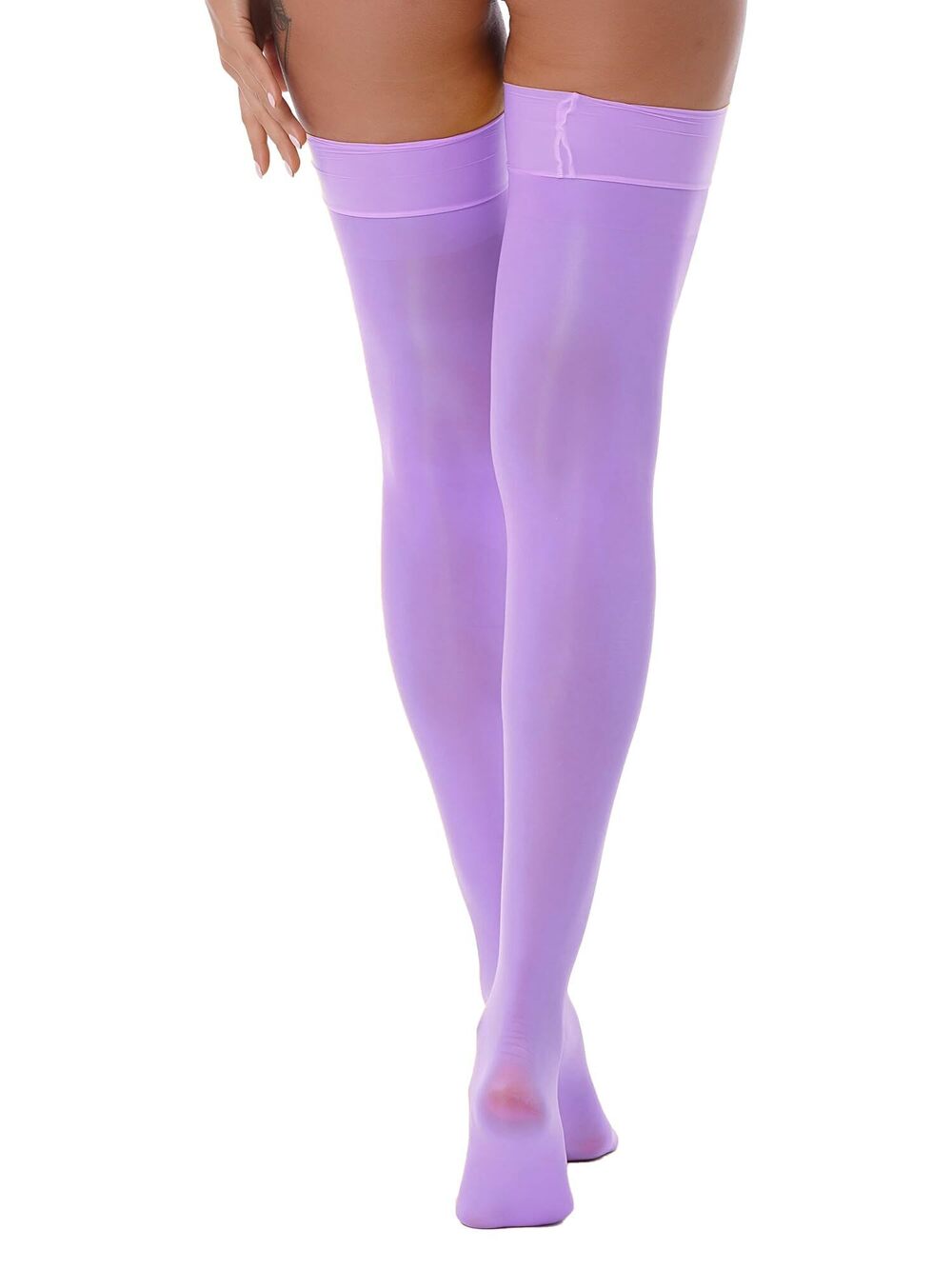 9726 Sissy High Over Knee Oil Shiny Stocking Femboy Thigh High Stockings
